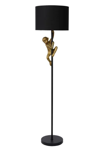 Торшер Extravaganza Chimp 10702/81/30 Lucide  чёрный 1 лампа, основание чёрное в стиле современный винтаж
 фото 2